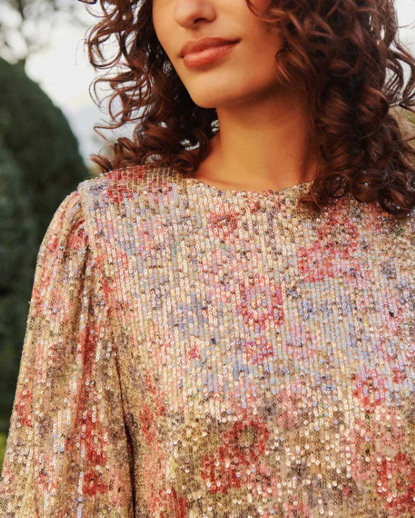 ROBE À PAILLETTES RIVIERA MULTICO ~ PETITE ME